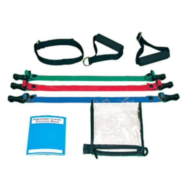Cando International Cando 10-3234 Adjustable Exercise Band Kit - 2 Band moderate - Green Blue 487509 - main
